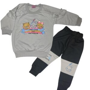 Product: Blingy Follow the Rainbow Girls Set – Grey