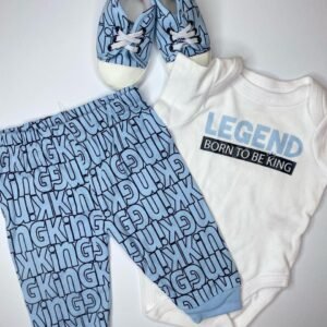 Baby Blue Romper Set for Boys