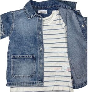 Boys Denim Jacket, Tee Shirt & Trousers