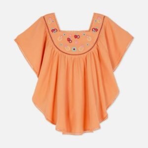 Orange Poncho Frock